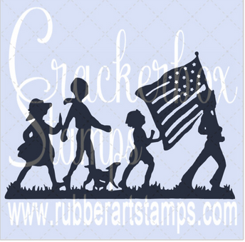 Crackerbox Stamps - 4th of July Kids