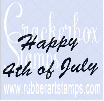 Crackerbox Stamps - Happy 4th Big