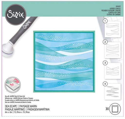Sizzix - Sea Scape Layered Stencil