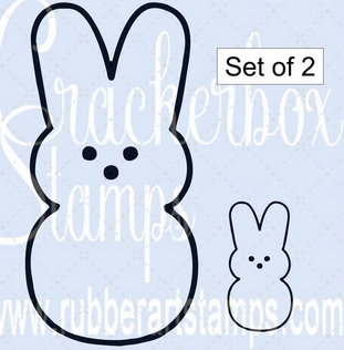 Crackerbox Stamps - Peeps set of 2