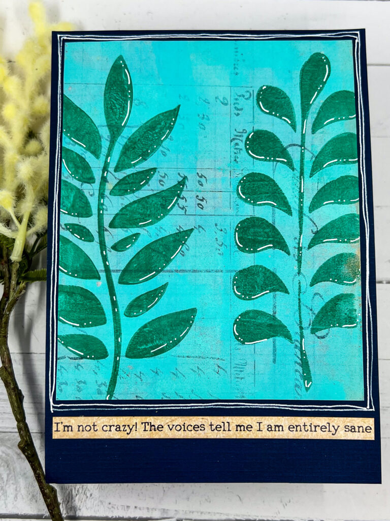 Chasing Spring – A Gel Press Print Journal Page