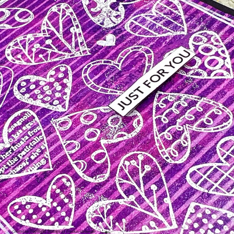 Textured Hearts: A Gel Press Valentine Card