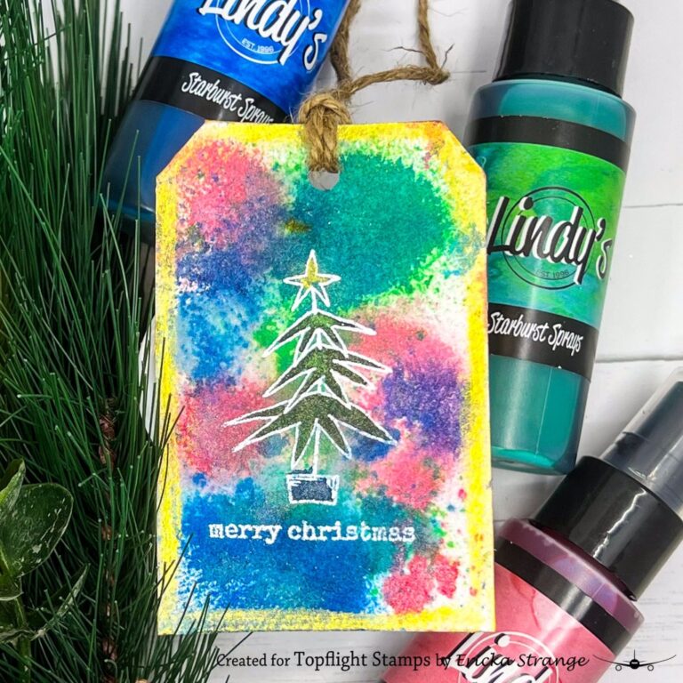 Bright & Merry Christmas Tags with Lindy’s Magicals and PaperArtsy JOFY