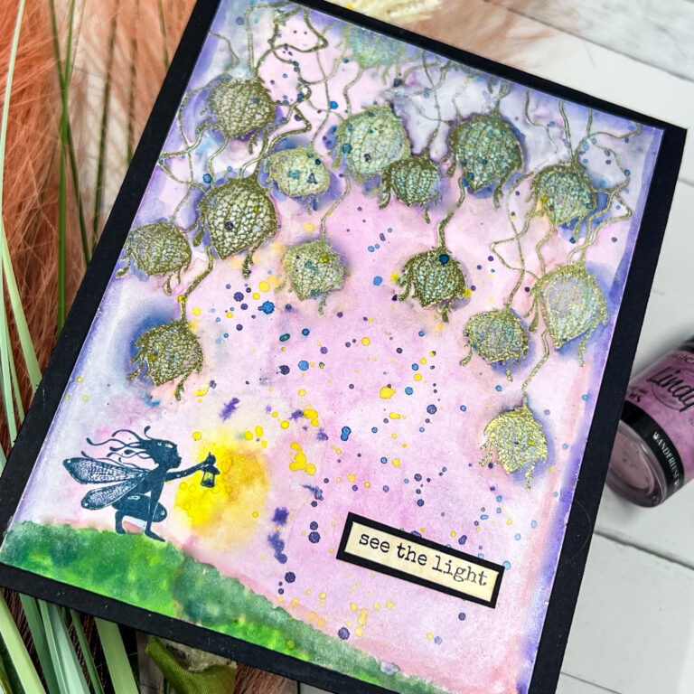 Magical Glow: Lavinia Pixie Lanterns Card with Lindy’s Gang Magicals