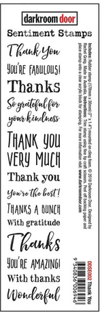 Darkroom Door - Sentiment Strip Thank You