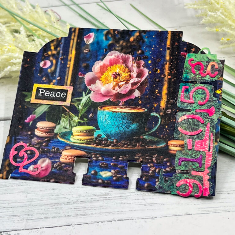 Washi Tape Magic: Creating a Floral Coffee Memory Dex