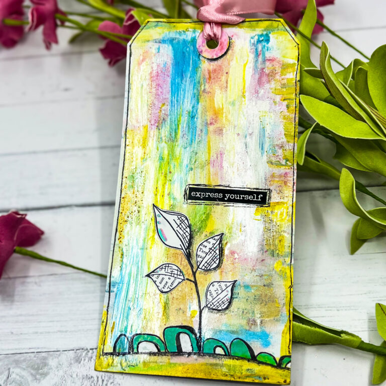 Fresh Layers: A Spring Mixed Media Tag with JOFY