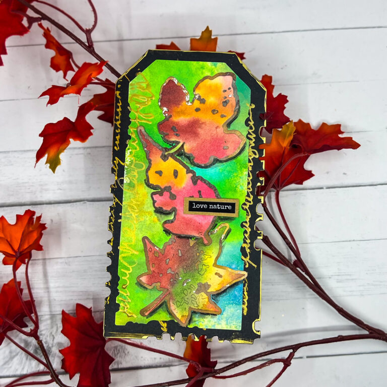 Autumn Magic: Creating a Mixed Media Fall Tag