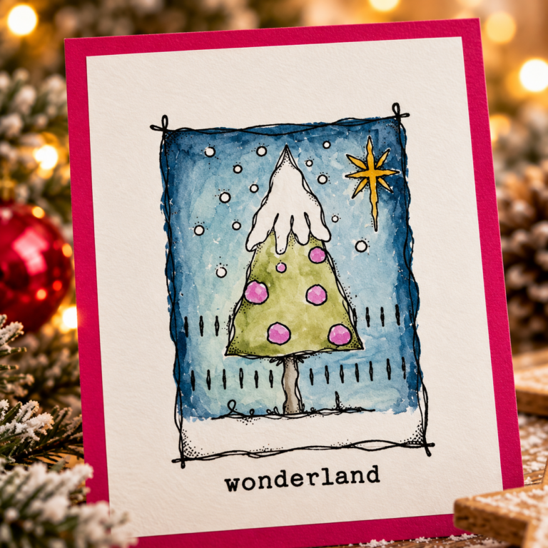 Quick & Whimsical Christmas Cards with Paper